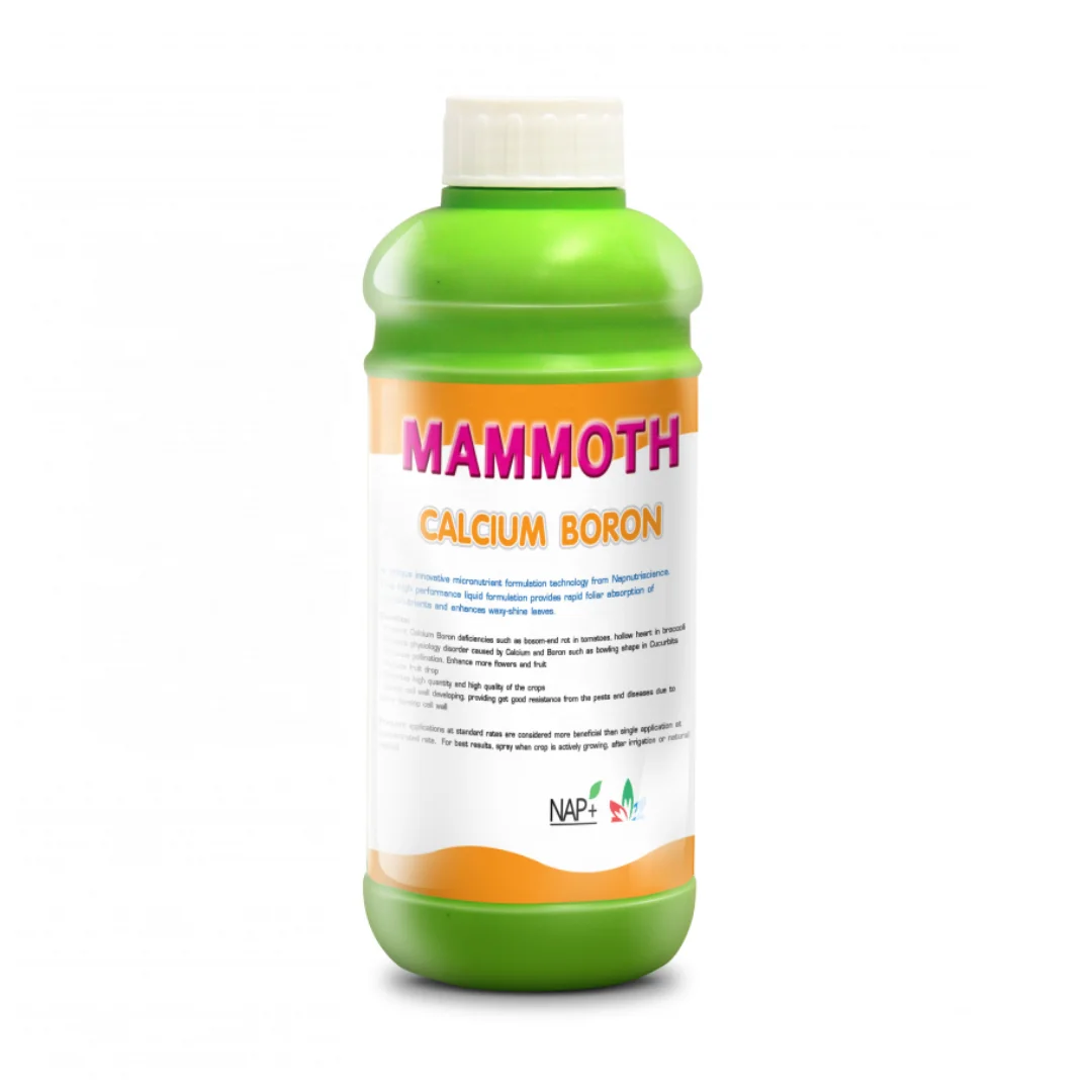 Calcium Boron Chelated Micronutrient Fertilizer in Liquid Mammoth Calcium Boron Product  by Napnutriscience