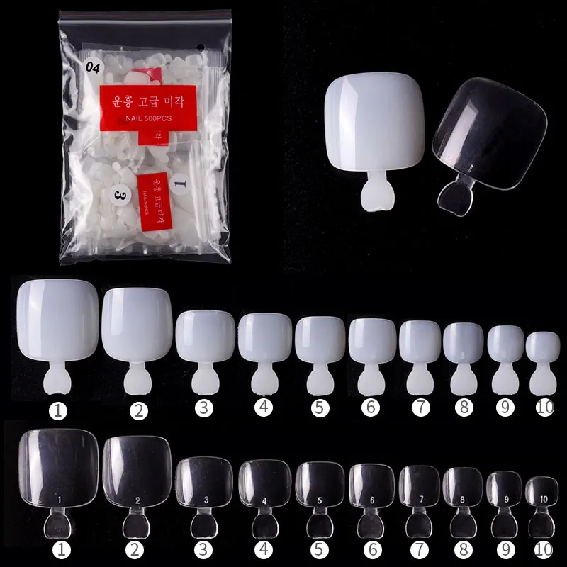 500 Pcs/pack False Artificial Acrylic Toe Nails Tips Natural Transparent Plastic Toenails Foot Manicure Nail Tool
500 Pcs/pack False Artificial Acrylic Toe Nails Tips Natural Transparent Plastic Toenails Foot Manicure Nail Tool