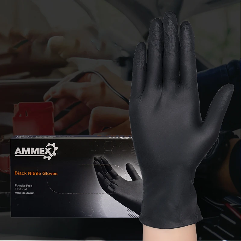 New Style Dissimilarity Pvc Black Nitrile Gloves 100 Pcs Thick Rubber Hand Rubber Gloves
New Style Dissimilarity Pvc Black Nitrile Gloves 100 Pcs Thick Rubber Hand Rubber Gloves