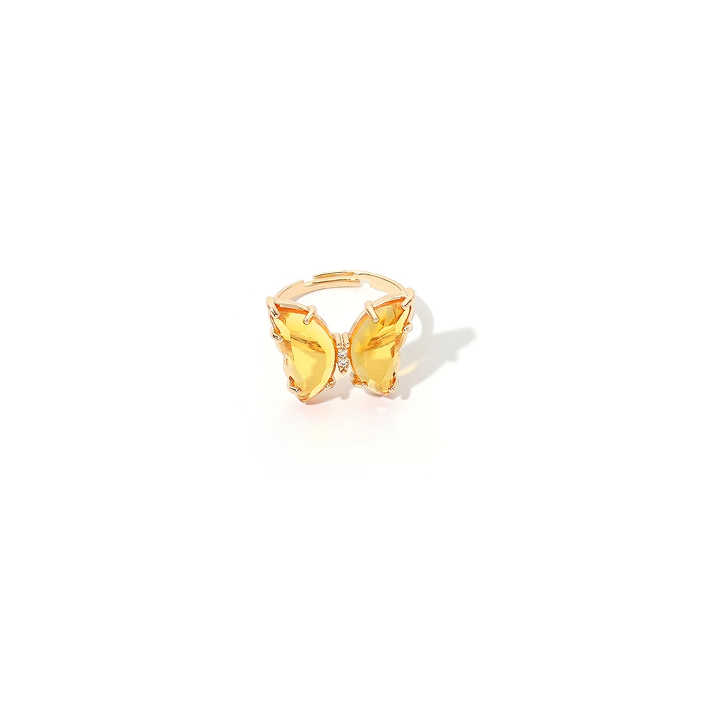Factory Directly Wholesale Fashion Colorful Crystal Dainty Butterfly Rings Butterfly Adjustable Rings For Women
Factory Directly Wholesale Fashion Colorful Crystal Dainty Butterfly Rings Butterfly Adjustable Rings For Women