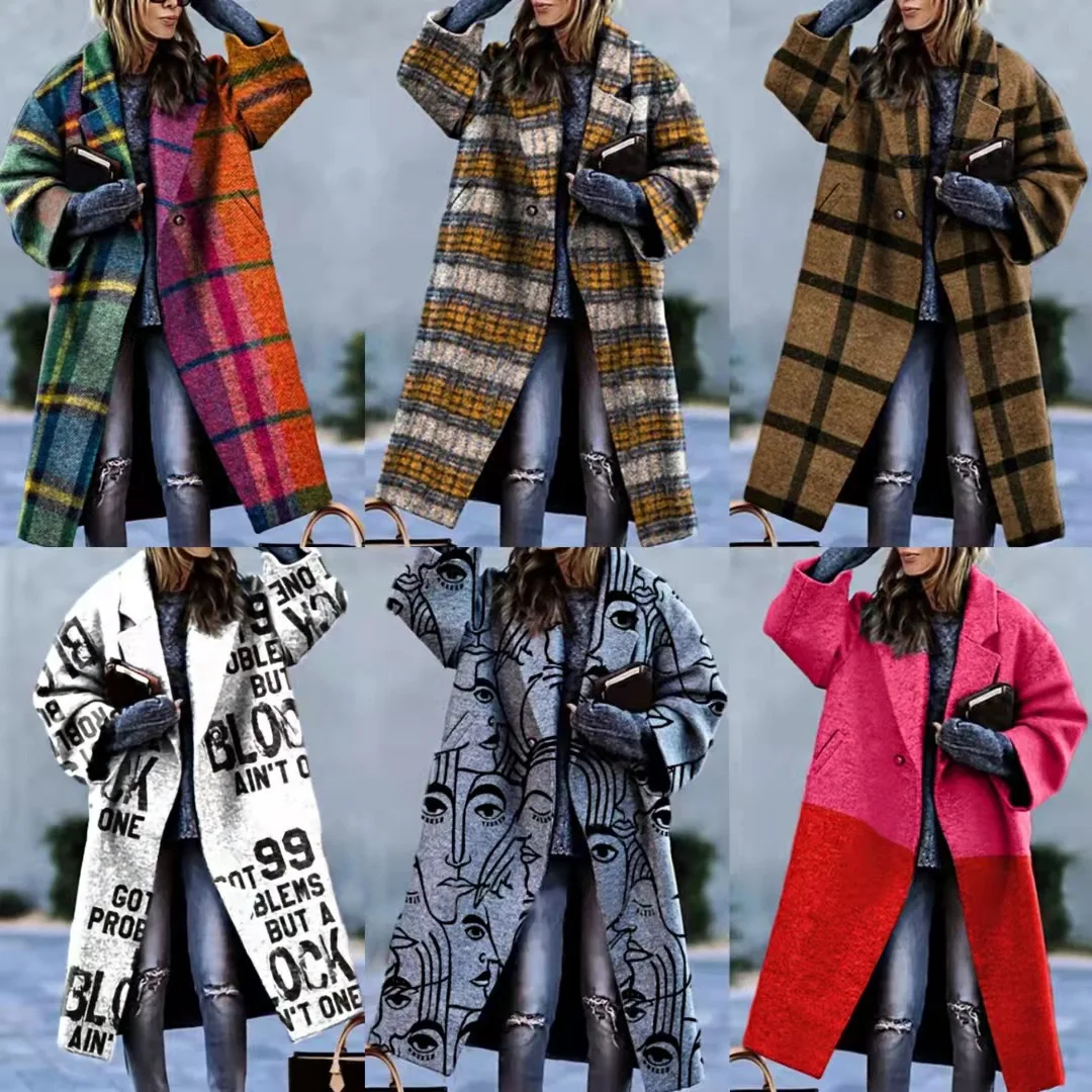 CS042 Winter oversize jackets womens long coat print casual fashion thermal jacket outerwear, Picture shown 
CS042 Winter oversize jackets womens long coat print casual fashion thermal jacket outerwear, Picture shown