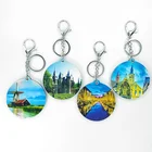 Promotional keychainacrylic keychain custom cheap keychain personalized keychain mirror gift