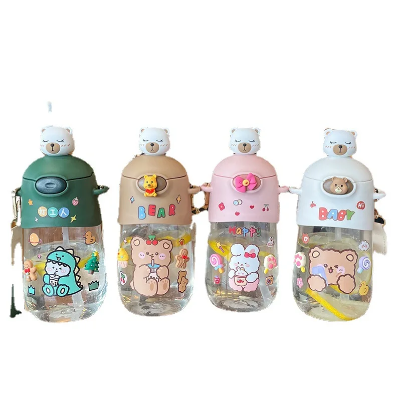 Cute high-value plastic water cup Creative super cute doll children's cup Oblique Strap Outdoor Student Cup
Cute high-value plastic water cup Creative super cute doll children's cup Oblique Strap Outdoor Student Cup