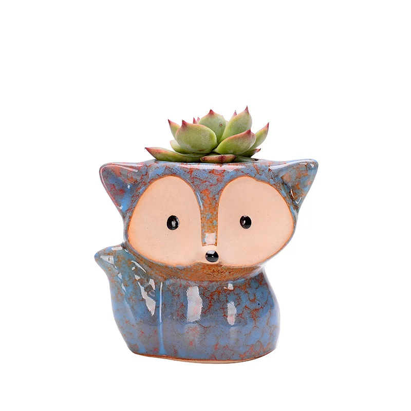 Fox shape Animal Shape Fox Flower Plant Pot With Fox Design Succulent Plant Pot for Table Ornaments, Customized
Fox shape Animal Shape Fox Flower Plant Pot With Fox Design Succulent Plant Pot for Table Ornaments, Customized