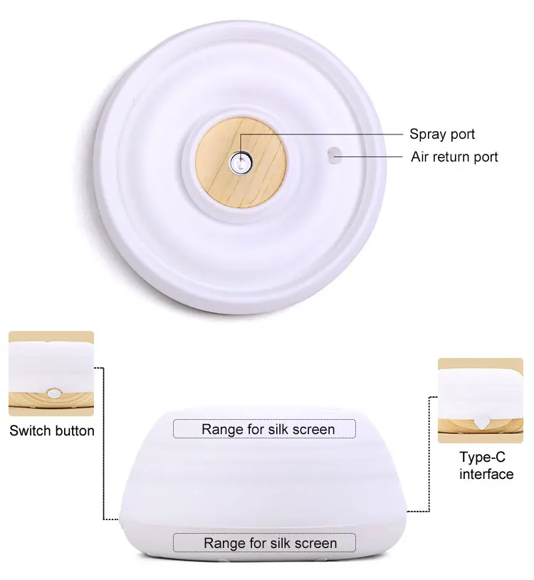 2019 newst travel led electric charged mini usb mist humidifier diffuser for car