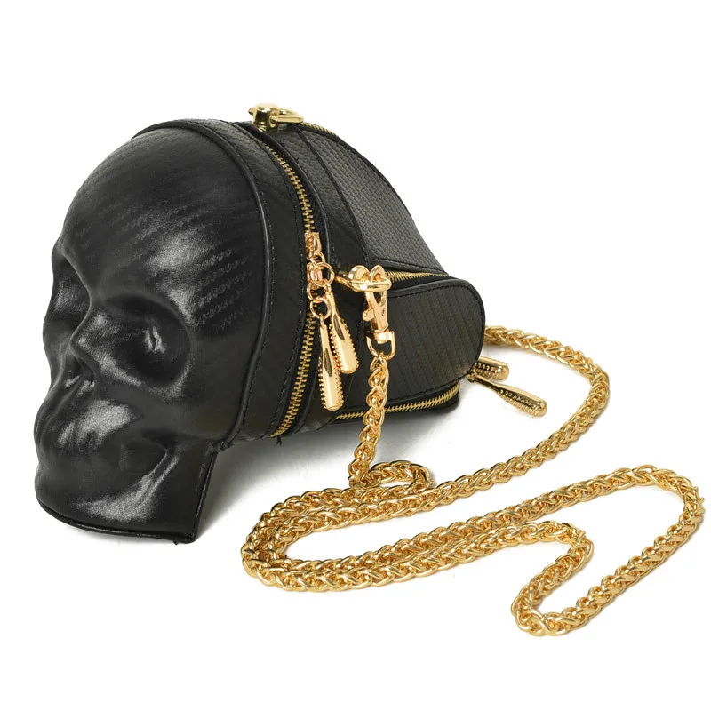 3D Punk Skull Design Crossbody Chain Bag Women's Shoulder Bag Purses and Handbags for Gothic Girls Clutch Bag 2021 Pu Leather
3D Punk Skull Design Crossbody Chain Bag Women's Shoulder Bag Purses and Handbags for Gothic Girls Clutch Bag 2021 Pu Leather