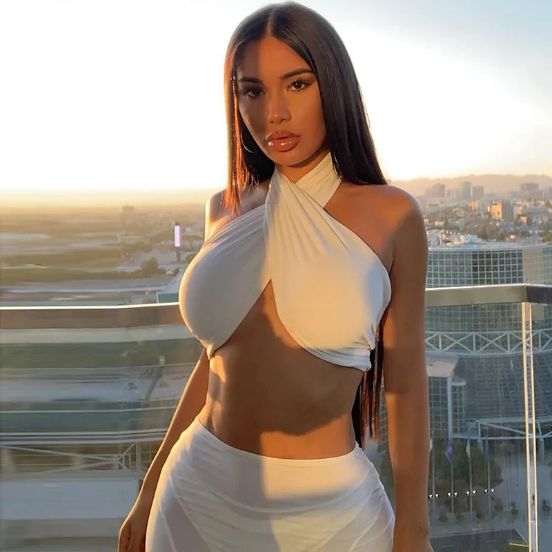 Pretty Nice Wholesale Halter Wrap Cropped Bikini Sexy Tops For Womens Summer Top 2021, 2colors in stock
Pretty Nice Wholesale Halter Wrap Cropped Bikini Sexy Tops For Womens Summer Top 2021, 2colors in stock