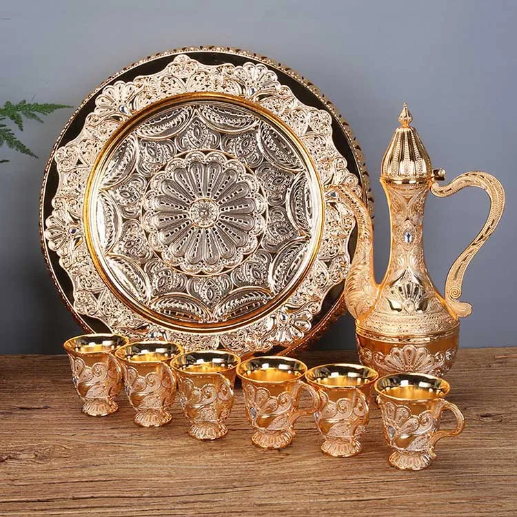 Home Decoration Handmade aladdin lamp Wine Set Enamel Metal Russia Castle Design Tea Cup Set with tray, Color
Home Decoration Handmade aladdin lamp Wine Set Enamel Metal Russia Castle Design Tea Cup Set with tray, Color