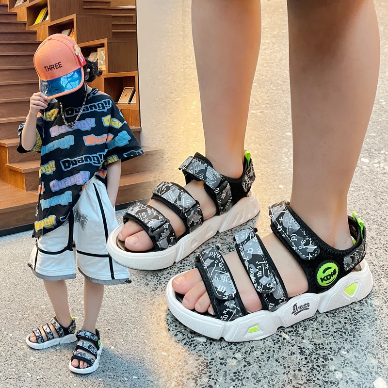 Children's New Summer 2022 Boys' Sandal Soft Bottom Sole Beach Shoes Girls' Hollow Open Toe Sport Sandals, Black,grey
Children's New Summer 2022 Boys' Sandal Soft Bottom Sole Beach Shoes Girls' Hollow Open Toe Sport Sandals, Black,grey