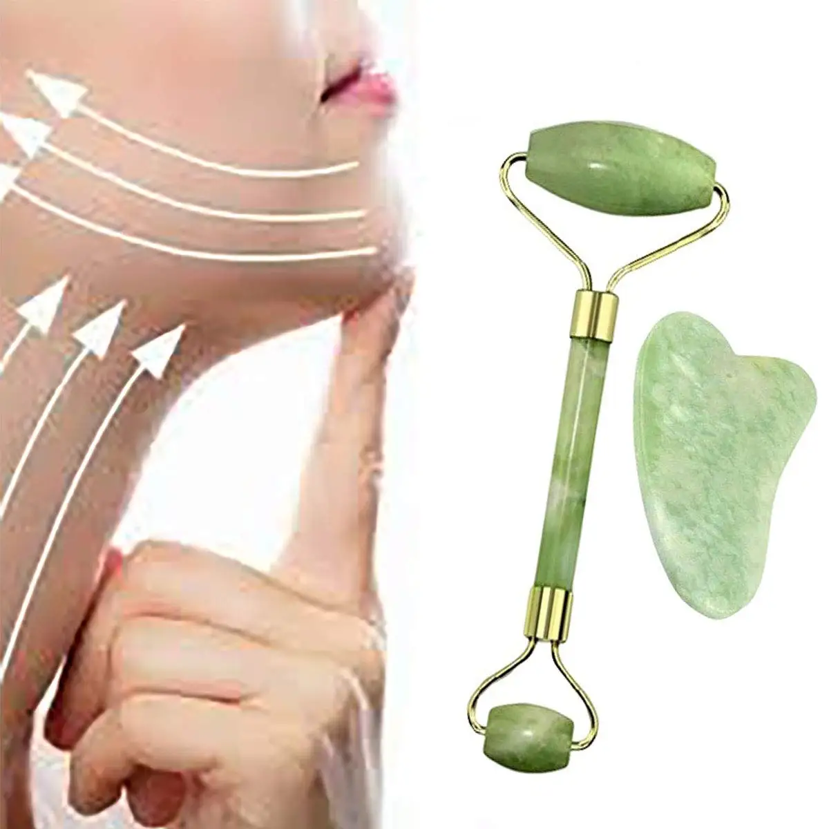 Chinese factory Cheapest Private Label Green Jade roller for face massage, Customized
Chinese factory Cheapest Private Label Green Jade roller for face massage, Customized