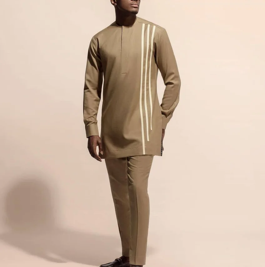 2 pieces set of Polo style African man clothing/dress for men's business suit of Muslim clothing, 3 colors
2 pieces set of Polo style African man clothing/dress for men's business suit of Muslim clothing, 3 colors