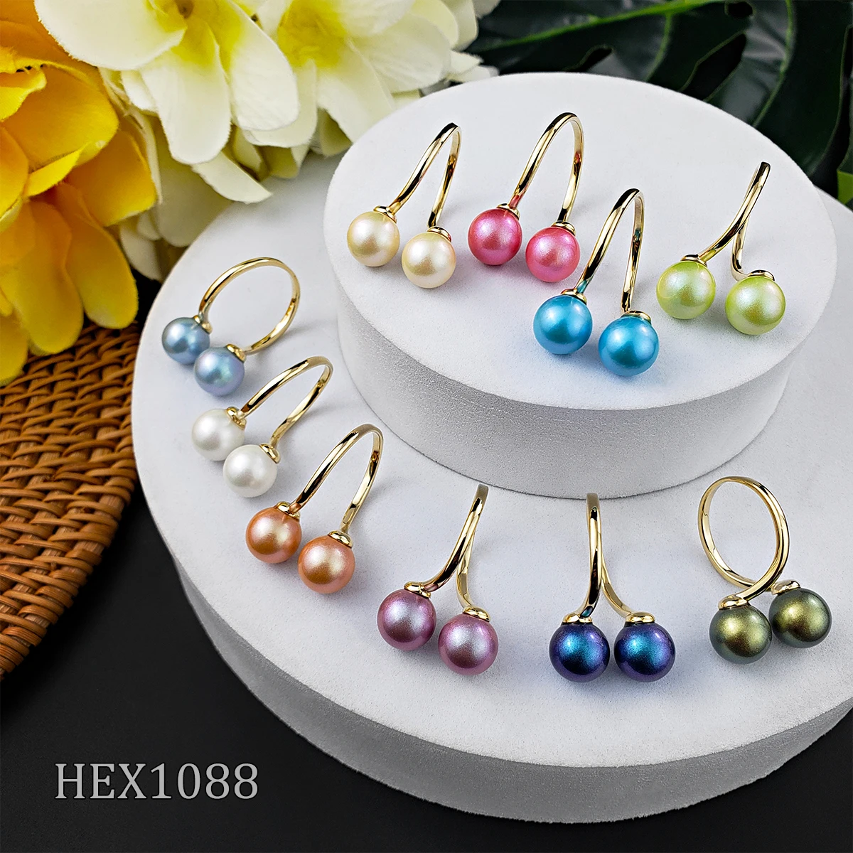 Hot sale Hawaiian adjustable pearl rings gold flower ring women jewelry custom ring
Hot sale Hawaiian adjustable pearl rings gold flower ring women jewelry custom ring