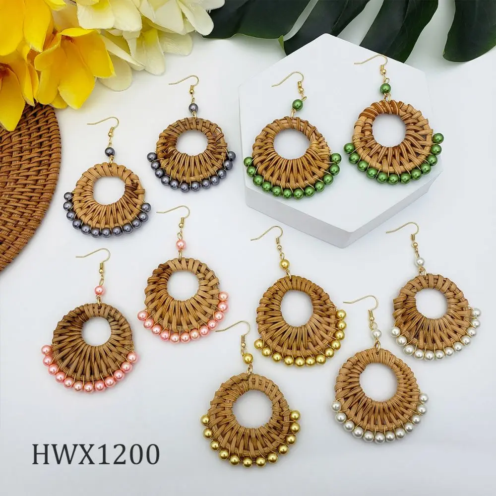 kiribati wholesale hawaiian new fashion earrings jewelry Braided earrings with colorful pearl for women gift
kiribati wholesale hawaiian new fashion earrings jewelry Braided earrings with colorful pearl for women gift