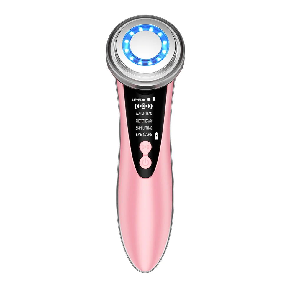 Personal portable multifunction led skin rejuvenation ultrasonic hot cold photon facial massager, White,pink or customized color
Personal portable multifunction led skin rejuvenation ultrasonic hot cold photon facial massager, White,pink or customized color