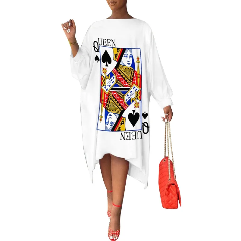 Women Bottomswomen Tops Print T Shirt Woman Vestidos Casuales European And American Sexy Personality Printed Dress
Women Bottomswomen Tops Print T Shirt Woman Vestidos Casuales European And American Sexy Personality Printed Dress