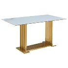 2020 NEW DESIGN gold glass coffee table modern for living room