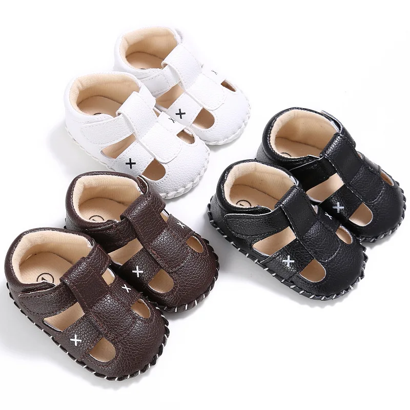 New arrived Rubber sole PU Leather Outdoor Walking shoes baby sandals leather boy, White black brown 
New arrived Rubber sole PU Leather Outdoor Walking shoes baby sandals leather boy, White black brown