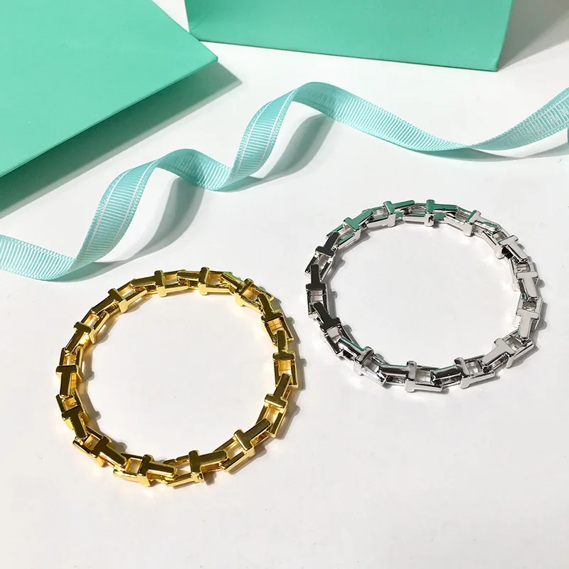European punk neutral cool style simple smooth T-shaped hollow bicycle chain metal men's and women's Bracelet, Colors
European punk neutral cool style simple smooth T-shaped hollow bicycle chain metal men's and women's Bracelet, Colors