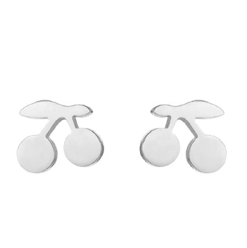 Not Fade Jewelry Girl's New Cherry Apple Stainless Steel Small Earring Women Lady, Silver, gold, black,rose gold
Not Fade Jewelry Girl's New Cherry Apple Stainless Steel Small Earring Women Lady, Silver, gold, black,rose gold