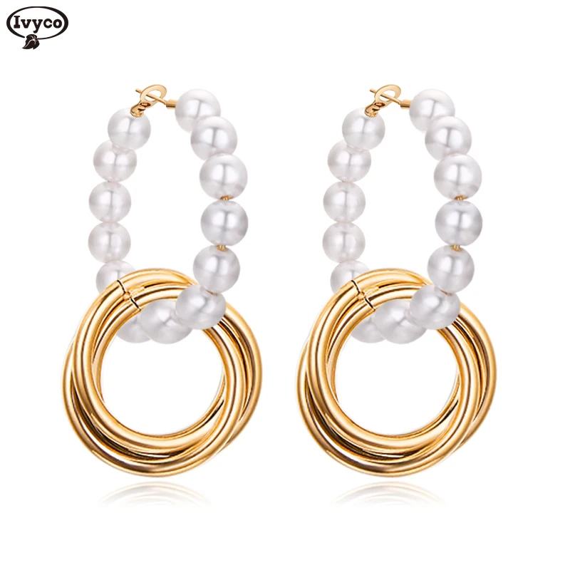 Jewelry Statement Elegant Generous Alloy Beads Copper Pendant Pearl Hoop Twisted Gold Tube Hoop Earrings 21524 Earrings
Jewelry Statement Elegant Generous Alloy Beads Copper Pendant Pearl Hoop Twisted Gold Tube Hoop Earrings 21524 Earrings