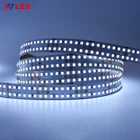 Super Bright Recessed LED Band Tira De LED 24 V Double Row Self Adhesive 2835 SMD LED Flexible Strips