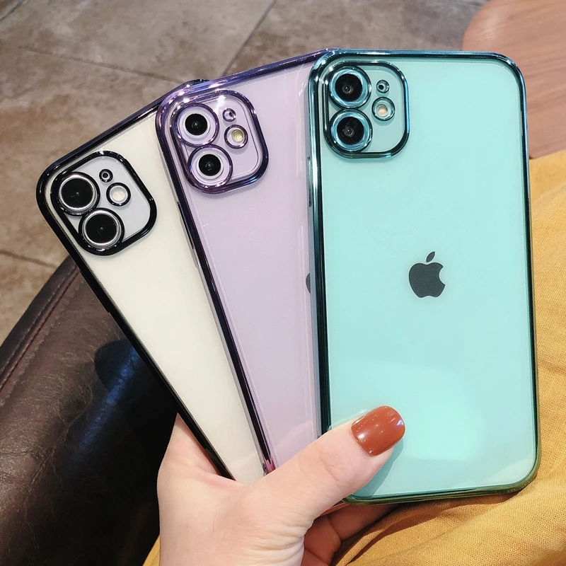 Soft Transparent Silicone Phone Case For iPhone 11 12 mini Pro Max XS X XR Max 7 8 Plus SE 2020 Electroplated Cases Cover
Soft Transparent Silicone Phone Case For iPhone 11 12 mini Pro Max XS X XR Max 7 8 Plus SE 2020 Electroplated Cases Cover