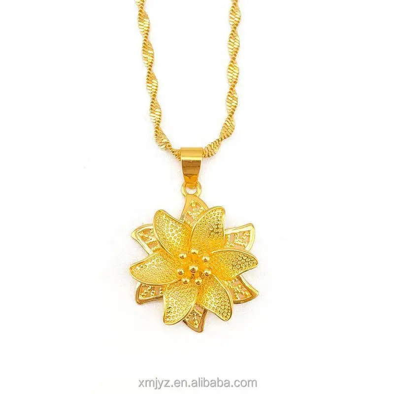 Lily Open Big Flower Pendant European And American Fashion Gold-Plated Alloy Gold Jewelry Live Delivery Factory Supply
Lily Open Big Flower Pendant European And American Fashion Gold-Plated Alloy Gold Jewelry Live Delivery Factory Supply
