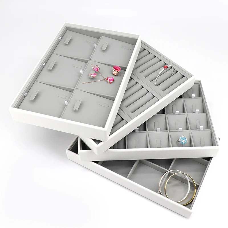 Factory stackable custom Ring Tray organizer Necklace Jewelry Display Tray for Jewellery display cabinet, White custom
Factory stackable custom Ring Tray organizer Necklace Jewelry Display Tray for Jewellery display cabinet, White custom