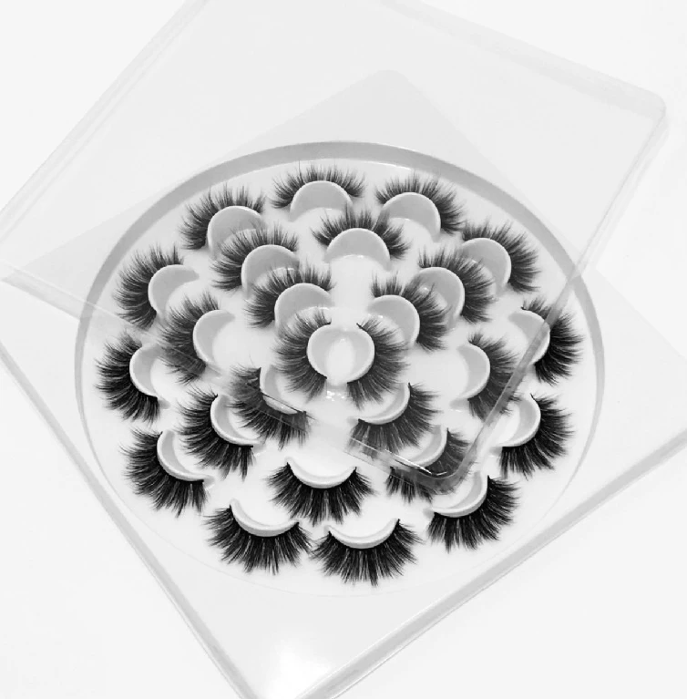New Design 13 Pairs In Flower Lash Box 3d Faux Mink Eyelashes Book Packaging Silk Lash Flower Set, Natural black
New Design 13 Pairs In Flower Lash Box 3d Faux Mink Eyelashes Book Packaging Silk Lash Flower Set, Natural black
