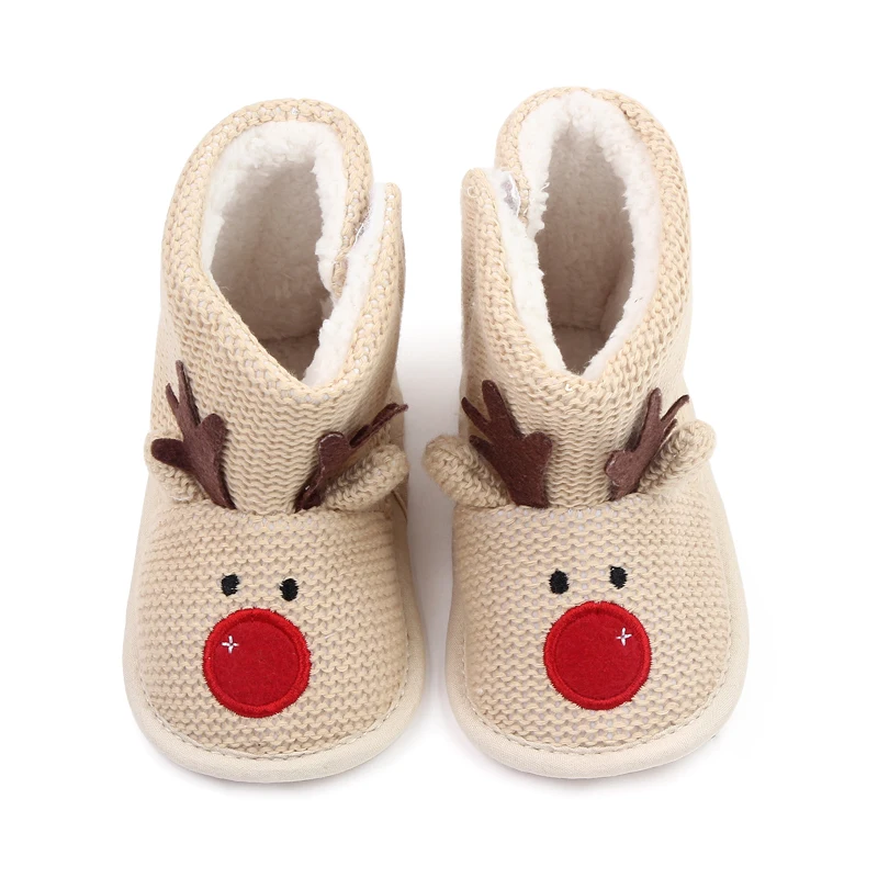 Winter new Christmas shoes warm plush cotton soft soled baby toddler shoes, Beige
Winter new Christmas shoes warm plush cotton soft soled baby toddler shoes, Beige