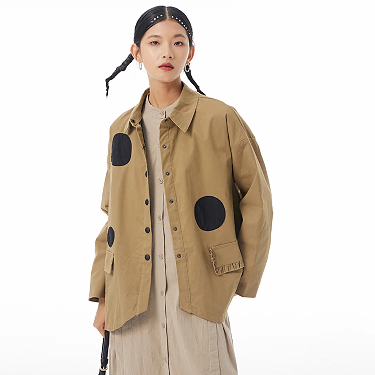 Plus Size Women's Autumn Loose Outer Wear Long sleeves All-match Cotton Jacket Ladies Trendy Casual Design Clothes New 65833
Plus Size Women's Autumn Loose Outer Wear Long sleeves All-match Cotton Jacket Ladies Trendy Casual Design Clothes New 65833