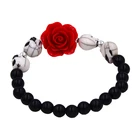 HUAYU Halloween Red Flower Bracelet Halloween Party Costume Accessories