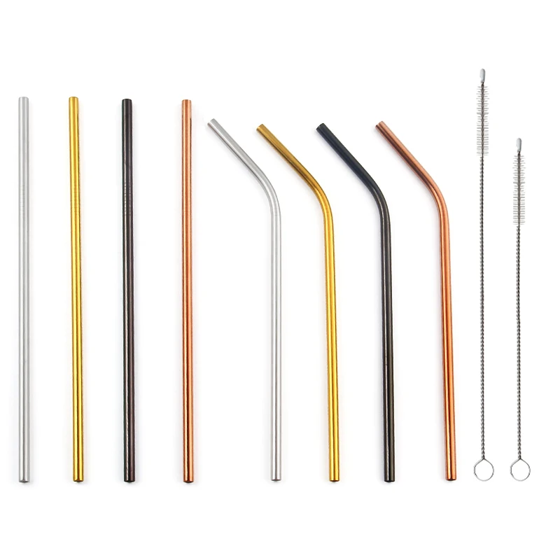 Amazon Hot portable reusable 304 stainless steel metal straw 8.5 inch set with bag and brush, Customized color
Amazon Hot portable reusable 304 stainless steel metal straw 8.5 inch set with bag and brush, Customized color