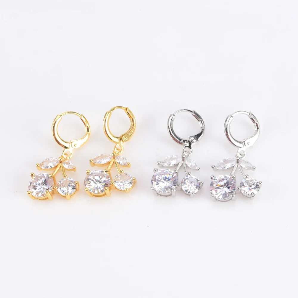 #42 Newest Earrings Jewelry Cherry Shape Hoop Earrings With Zircon Earrings, As picture
#42 Newest Earrings Jewelry Cherry Shape Hoop Earrings With Zircon Earrings, As picture