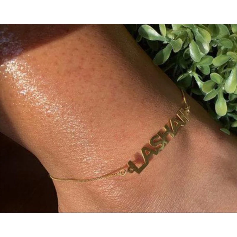 Body Jewelry Anklets Name Custom Personalized Box Chain Stainless Steel Anklet, Silver /gold
Body Jewelry Anklets Name Custom Personalized Box Chain Stainless Steel Anklet, Silver /gold