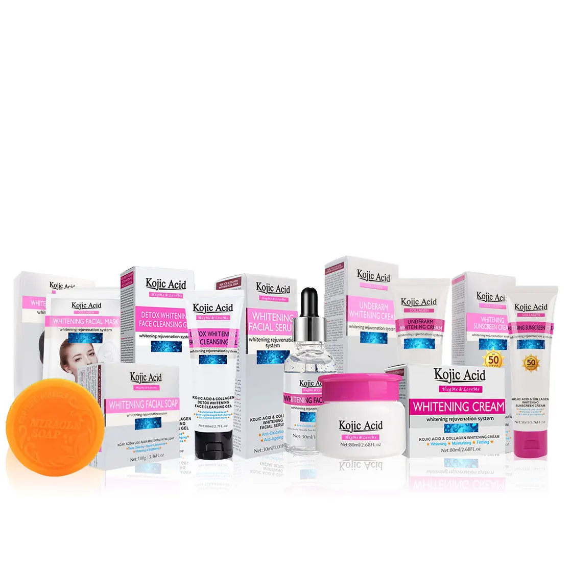 IN STOCK Kojic Acid Whitening Soap Face Cleanser Dark Spots Remove Face Cream Facial Serum Skin Care Set
IN STOCK Kojic Acid Whitening Soap Face Cleanser Dark Spots Remove Face Cream Facial Serum Skin Care Set