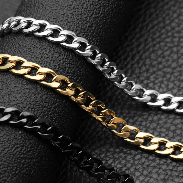 European Stainless Steel Necklaces Jewelry Gold Fashion Necklace Accessories, Silver/gold/black
European Stainless Steel Necklaces Jewelry Gold Fashion Necklace Accessories, Silver/gold/black