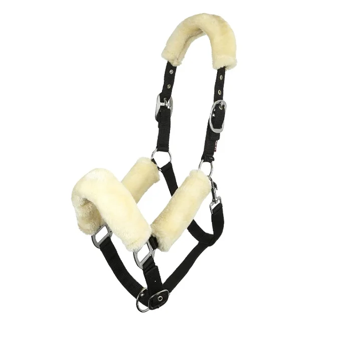 2021 New designer beige fur Padding horse headcollars / Halter, Black and customized
2021 New designer beige fur Padding horse headcollars / Halter, Black and customized