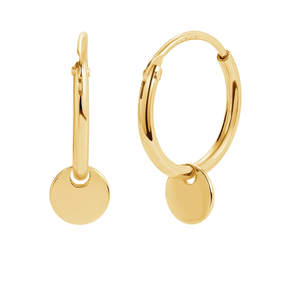 gold jewelry wholesale distributors women fashion earrings jewelry 18K gold plated 925 sterling silver mini disc hoop earrings
gold jewelry wholesale distributors women fashion earrings jewelry 18K gold plated 925 sterling silver mini disc hoop earrings