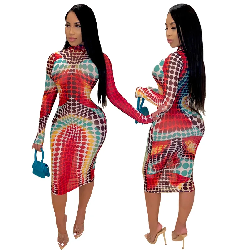 YSM802 best-selling sexy club casual long sleeves dresses for summer women's micro trumpet cuffs colorful dot printed dresses
YSM802 best-selling sexy club casual long sleeves dresses for summer women's micro trumpet cuffs colorful dot printed dresses