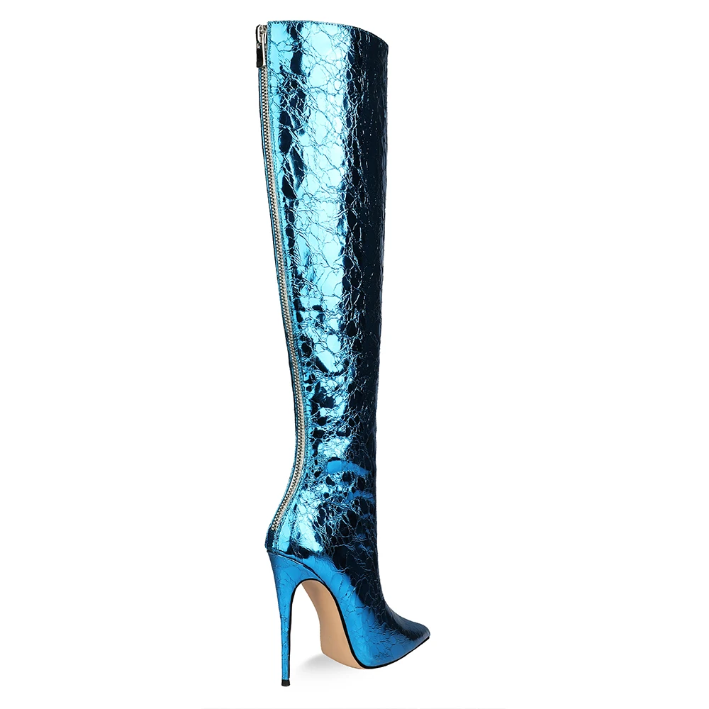 2021 New Fashion Faux Leather Mid-Calf Boots for Women Shoes High Heel Long Boots Ladies heels in Women's Pumps, Blue
2021 New Fashion Faux Leather Mid-Calf Boots for Women Shoes High Heel Long Boots Ladies heels in Women's Pumps, Blue