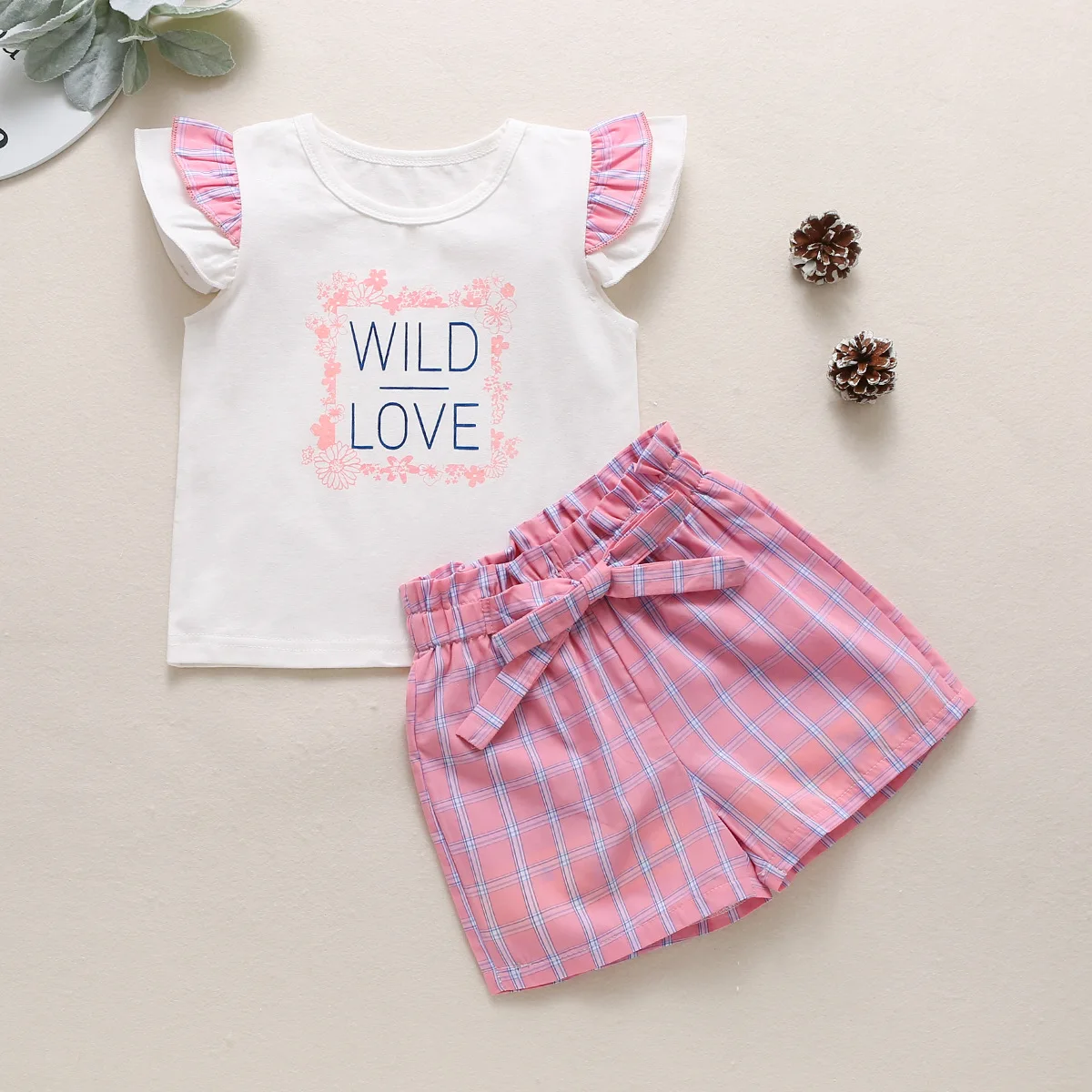 Girls Summer T-shirt and Shorts Sets with Ruffle Accept Custom Kids Girls Outfits, Pink
Girls Summer T-shirt and Shorts Sets with Ruffle Accept Custom Kids Girls Outfits, Pink