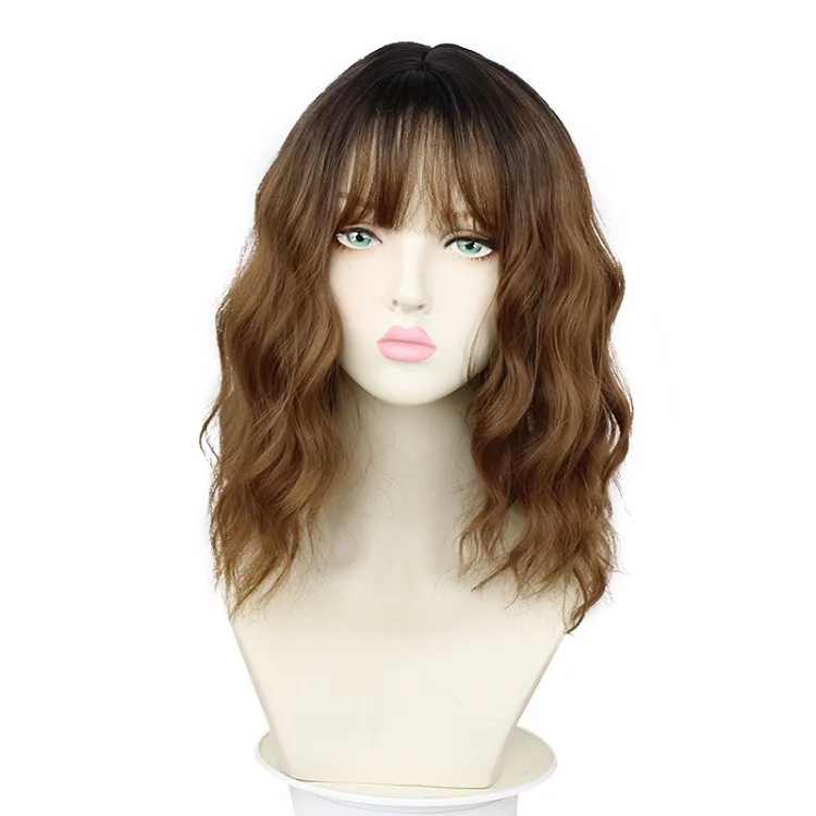Hot Selling Breathability Female Lightweight Wigs Shawl Curly Gradient Short Women Bob Hair Wig, Custom
Hot Selling Breathability Female Lightweight Wigs Shawl Curly Gradient Short Women Bob Hair Wig, Custom