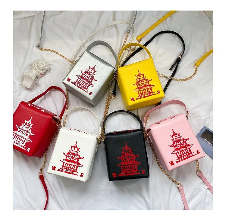 Chinese Style Tower Crossbody Bag 2020 Designer Laser Letter Bag Women Chain Handbag Personality Bucket Shoulder Purse
Chinese Style Tower Crossbody Bag 2020 Designer Laser Letter Bag Women Chain Handbag Personality Bucket Shoulder Purse