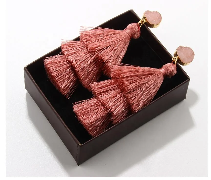 New bohemian jewelry hot sale Boho Tassel dangle Long Colorful Earrings for woman, 9 colors
New bohemian jewelry hot sale Boho Tassel dangle Long Colorful Earrings for woman, 9 colors