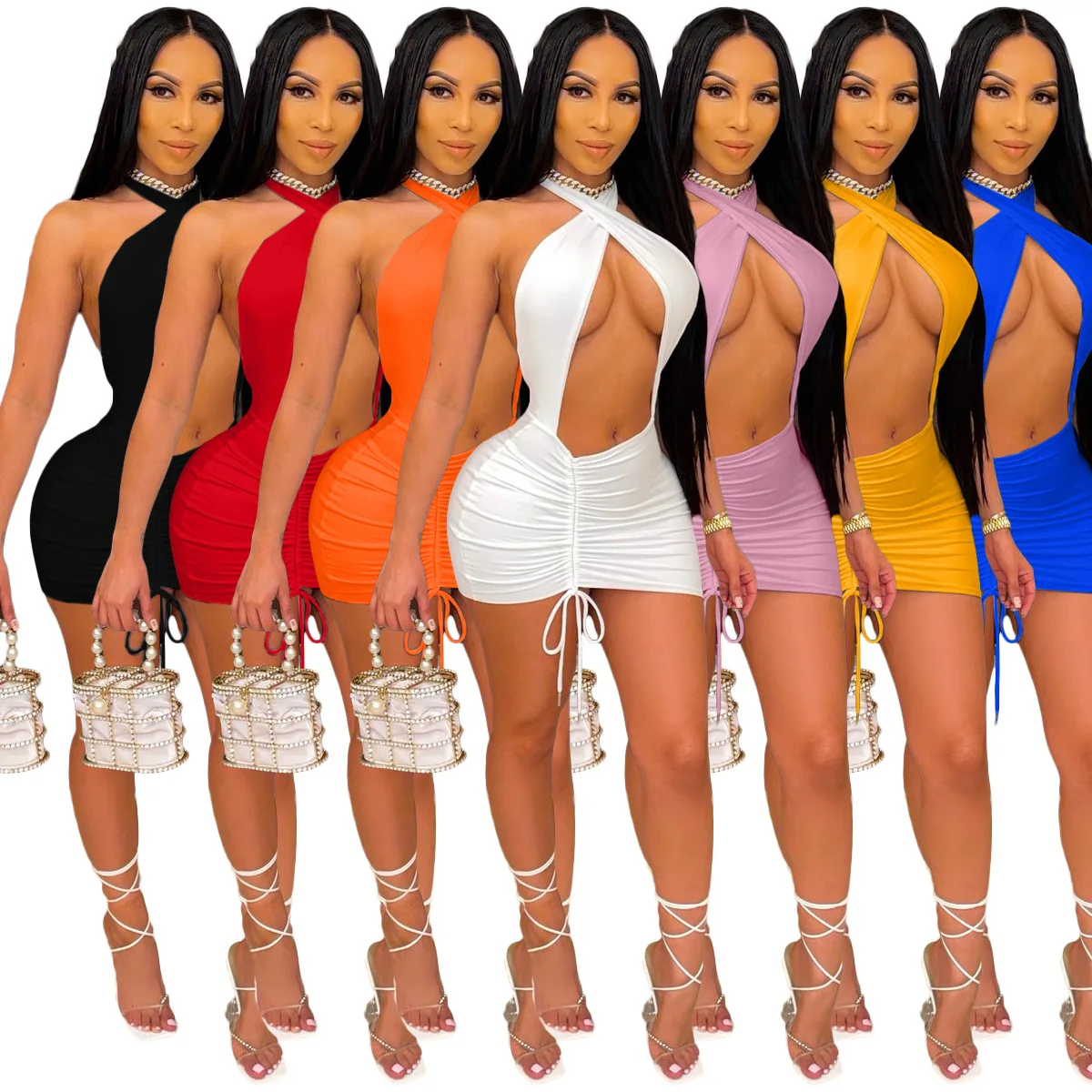 2021 new clothing Cross Neck Tied Hollow Halter Dress Party Club Dress HOBISH Sexy Mini Dress
2021 new clothing Cross Neck Tied Hollow Halter Dress Party Club Dress HOBISH Sexy Mini Dress
