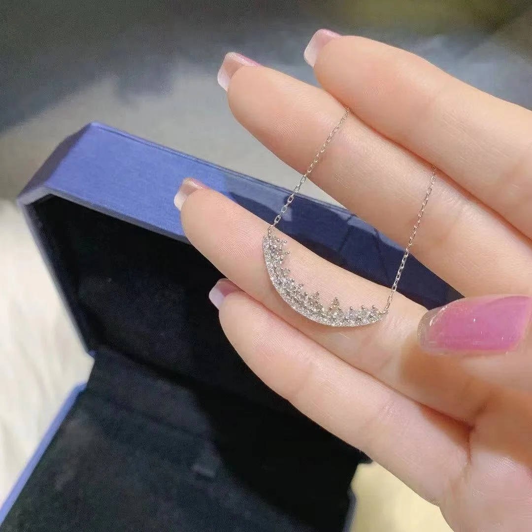 Exquisite Shiny Smiling Shaped Crystal Zircon Pendant Necklaces for Women Simple Fashion Party Jewelry, Picture shows
Exquisite Shiny Smiling Shaped Crystal Zircon Pendant Necklaces for Women Simple Fashion Party Jewelry, Picture shows