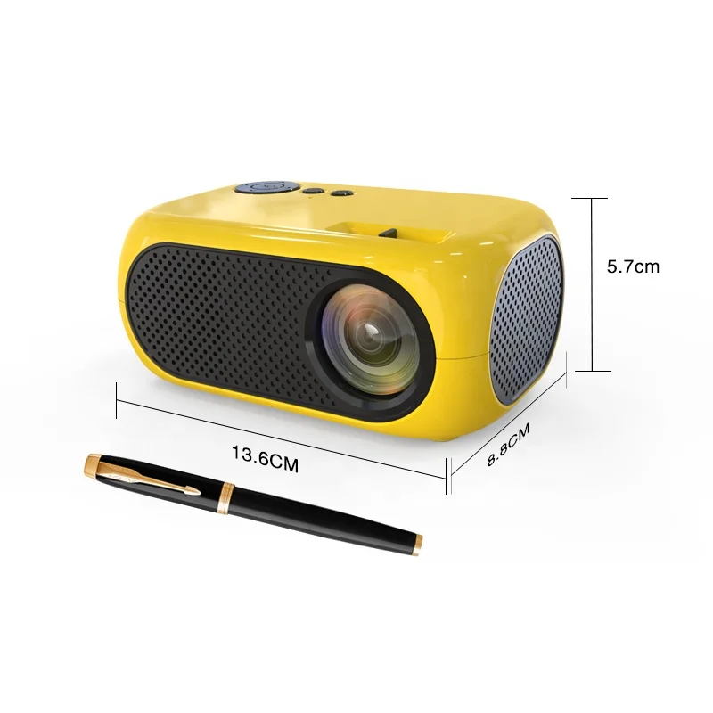 

2021 Yinzam Wholesale New Home Theater Portable Projectors Mini with Native 640X360P 2500 Lumens Idea for Drop Shipping Beamer