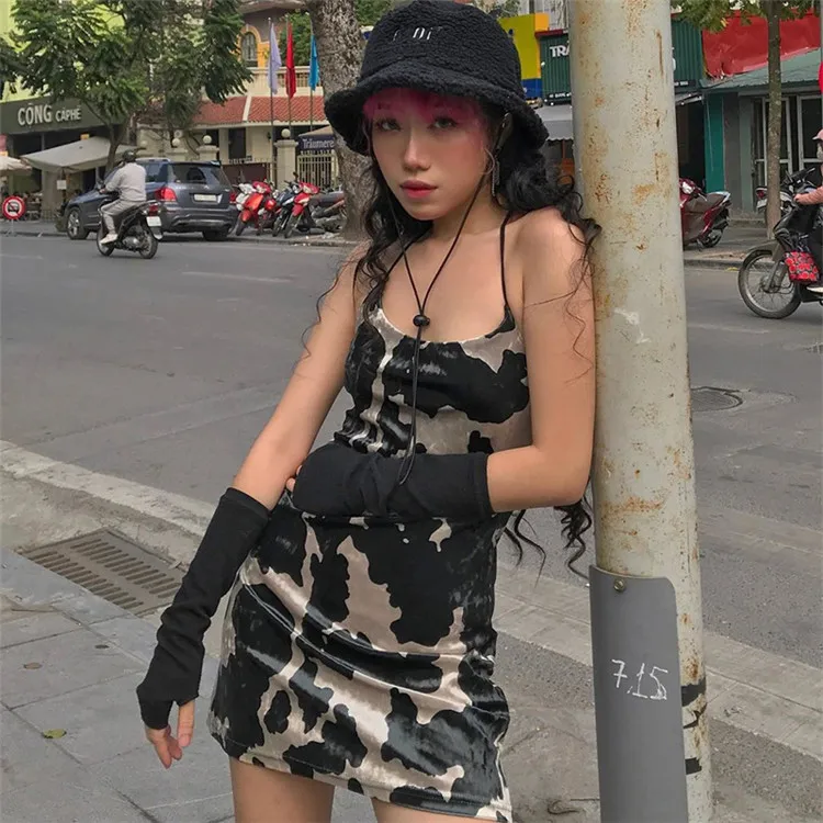 Slash Neck Sleeveless Spaghetti Straps Club Printed Dress Backless Mini Sexy Dress Women Dresses Summer, Black
Slash Neck Sleeveless Spaghetti Straps Club Printed Dress Backless Mini Sexy Dress Women Dresses Summer, Black