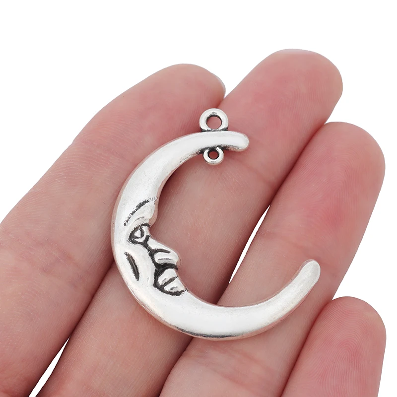 Antique Silver Crescent Moon Charms Pendants 2 Sided for Earrings Necklace Jewelry Making Findings Accessories
Antique Silver Crescent Moon Charms Pendants 2 Sided for Earrings Necklace Jewelry Making Findings Accessories